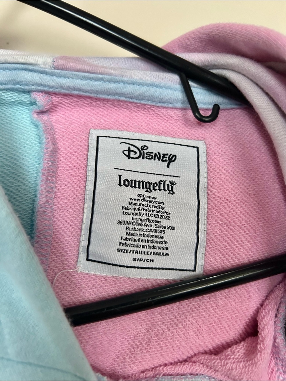 Loungefly & Disney Sleeping Beauty Dual-Tone Hoodie - Light Blue & Pink - Picture 10 of 10